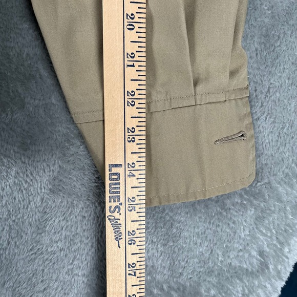 Cabelas 6-086 Hunting Fishing Safari Khaki Beige Belted Field Jacket Medium Vtg - Picture 8 of 12